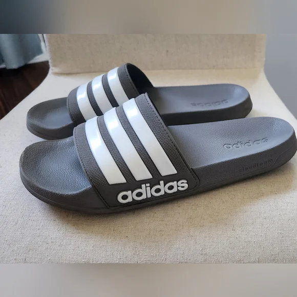 Mens Adidas Cloudfoam Slides - Picture 4 of 7